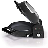 Princess 118000 Tortilla Chef- Doble Superficie de Cocción- Vuelta y Vuelta- 1300 W- Acero Inoxidable- Negro
